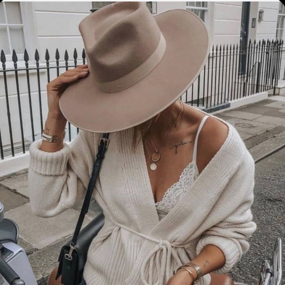 Ribbon Fedora - Latte